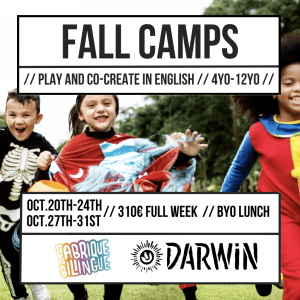 STAGE en ANGLAIS pour ENFANTS- Vacances de la Toussaint